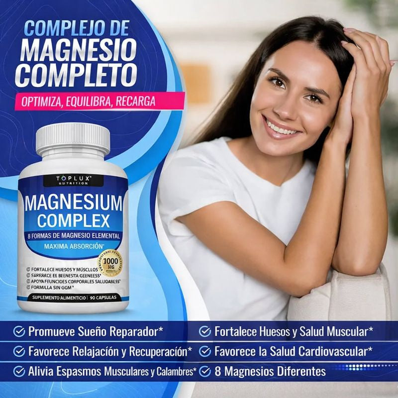 Magnesio Completo VitaPlus® – Fórmula 8 en 1