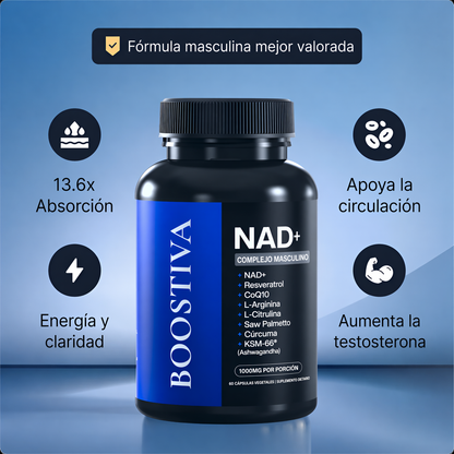 Glow-NAD+ Max™ | Vitalidad y Motor Interno Masculino