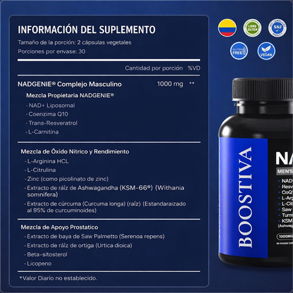 Glow-NAD+ Max™ | Vitalidad y Motor Interno Masculino
