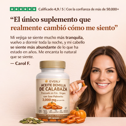 Semilla de Calabaza Plus® | Cabello y Bienestar de Vejiga